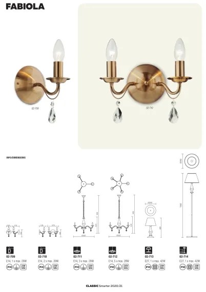 Redo 02-714 - Lampadar FABIOLA 1xE27/42W/230V