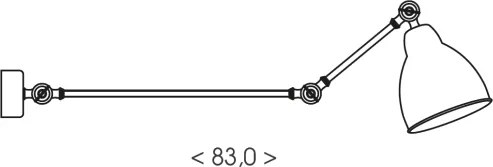 BRILAGI - Lampă de perete QUILL 1xE27/40W/230V 83 cm bej