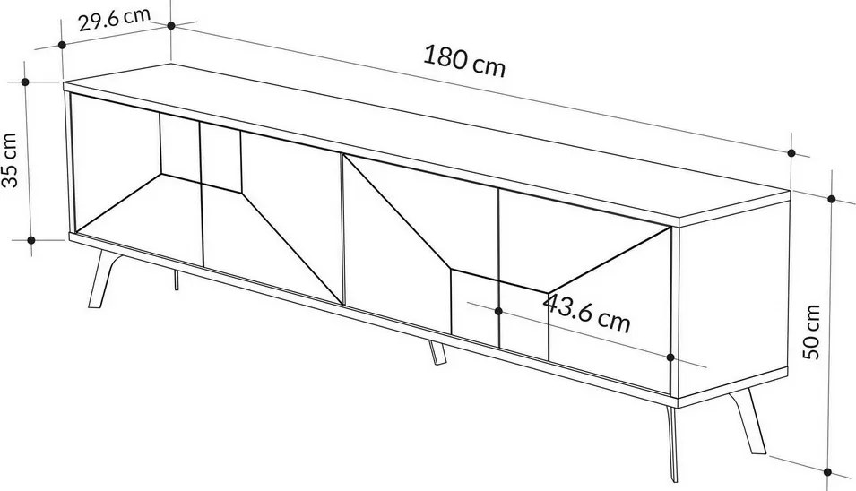 Măsuță TV Dune Oak