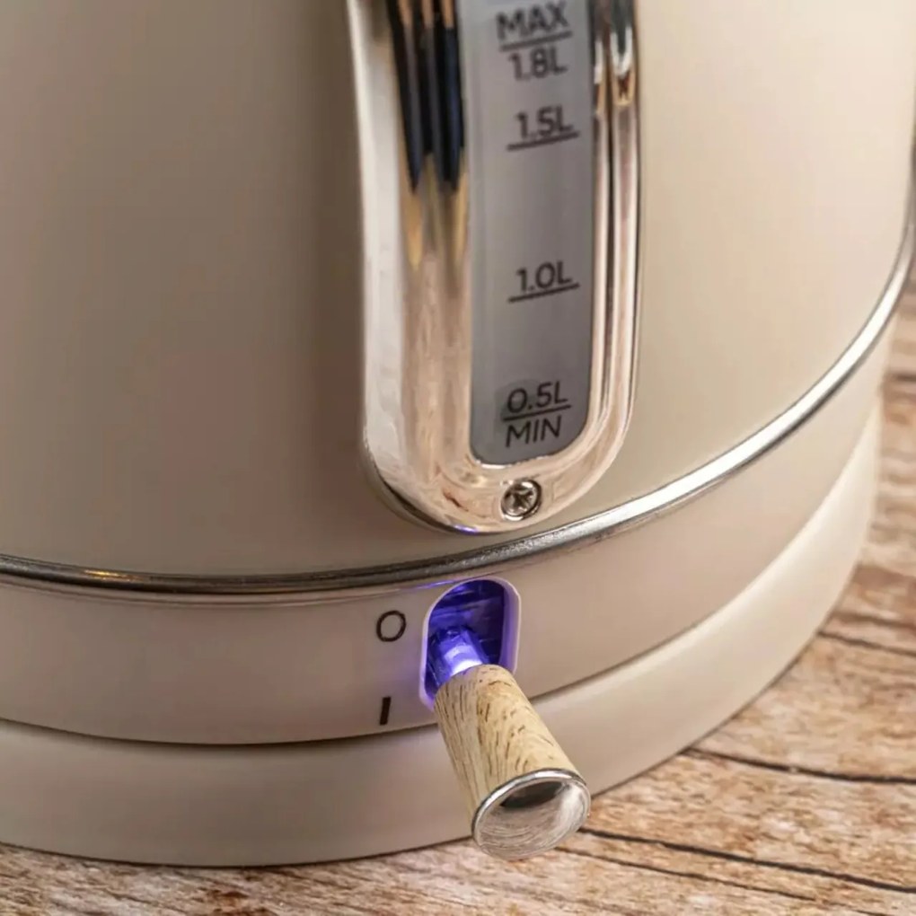 Fierbator de apa model rustic 1.8 l Klausberg KB7906 crem