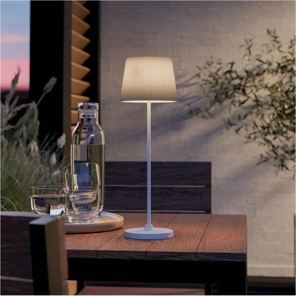 Eglo 75933 - Lampă de birou reîncărcabilă cu LED și dimmer LEONERO, 3,8 W / 5 V / 2000 mAh, alb/verde