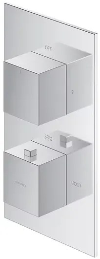 Baterie cada - dus incastrata Omnires Fresh termostatata fara corp ingropat