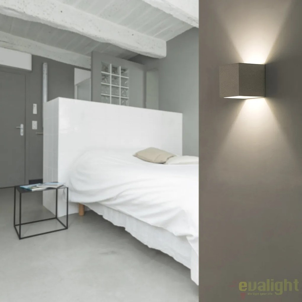 Aplica de perete ambientala design minimalist KAMEN gri 63312