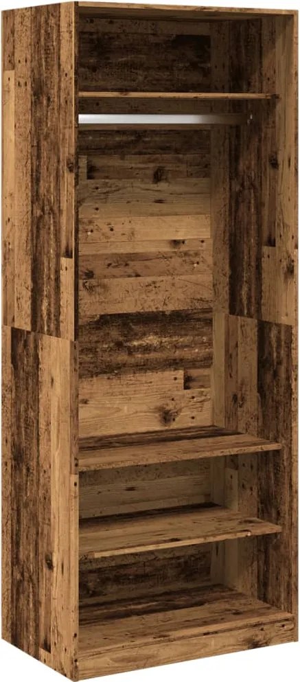 vidaXL Șifonier, lemn vechi, 80x50x200 cm, lemn prelucrat