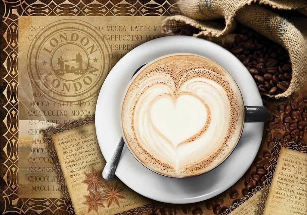 Fototapet - Latte Art (254x184 cm)