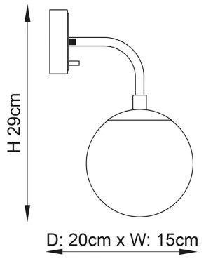 Aplică Endon 106664 ONTARIO 1xE14/7W/230V negru/fumuriu