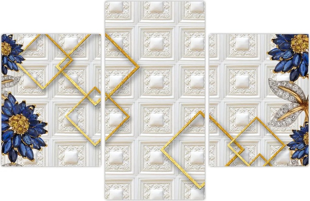 Tablou - Flori de diamant (90x60 cm)