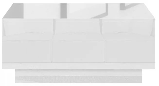 Măsuță cafea Nasonat 90 x 60 (alb lucios) (cu sp. depozitare). Promo -17%. 1103747