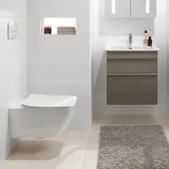 Set vas wc suspendat Villeroy&Boch VenticelloDirect Flush cu capac slim soft close