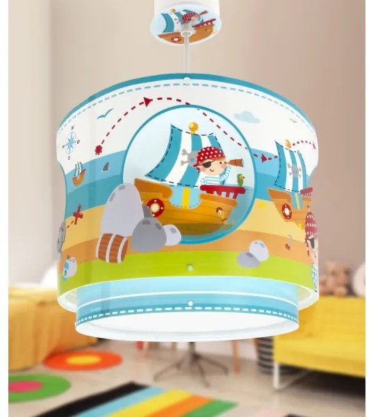 Lustră pentru copii Dalber 60652 PIRATE ISLAND 1xE27/15W/230V
