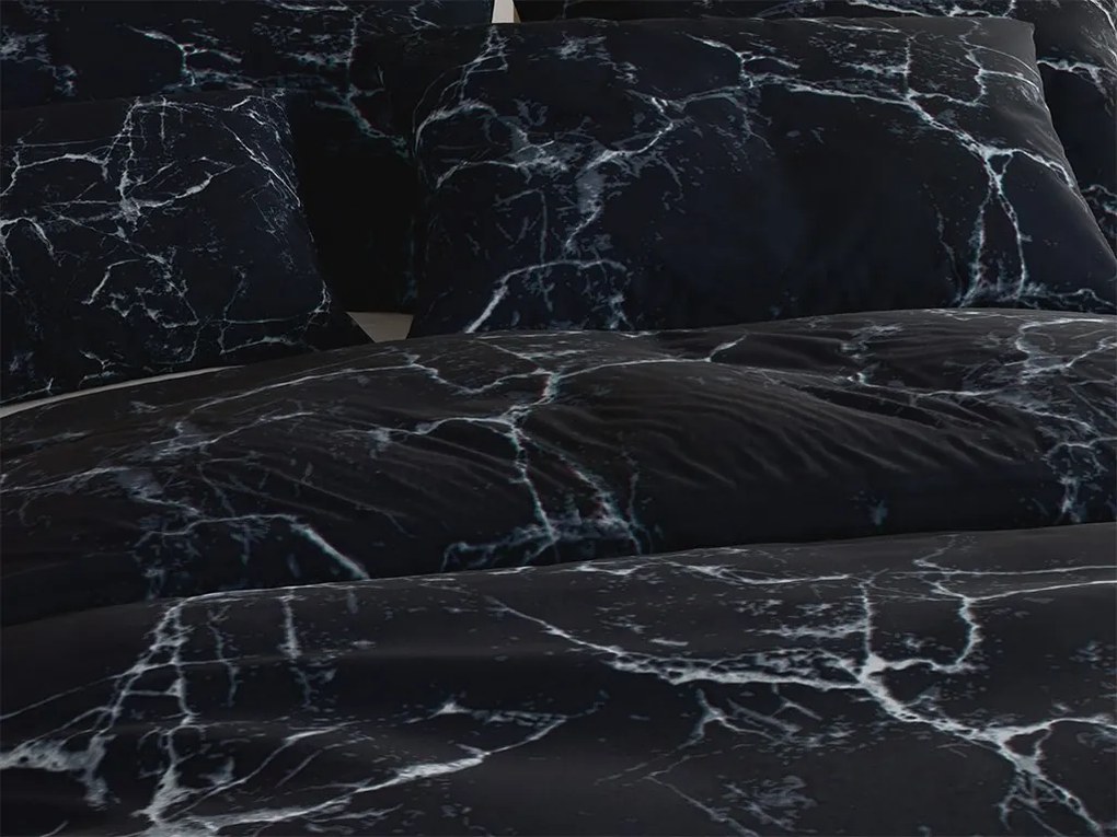 Lenjerie de pat din microfibra TEMPESTA negru Dimensiune lenjerie de pat: 70 x 90 cm | 140 x 220 cm