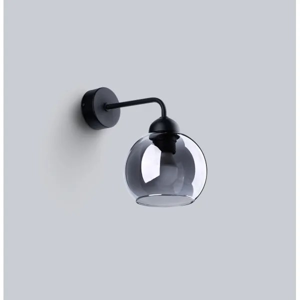 Lampă de perete ALINO 1xE27/60W/230V neagră Sollux SL.1139