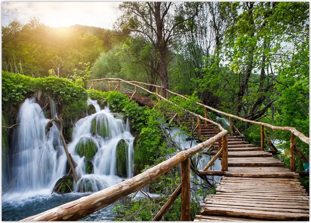 Tablou - Lacurile Plitvice (70x50 cm)