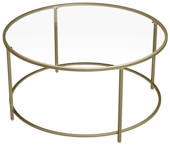 Masă de cafea LYRA aurie