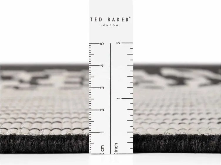 Covor pentru exterior și interior negru/crem 200x300 cm Haringey Acacia – Ted Baker