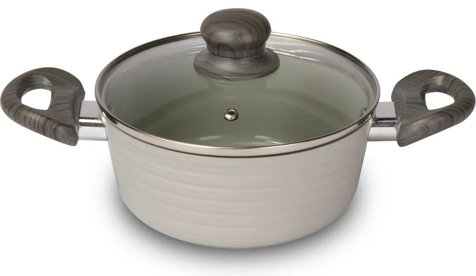 Lamart LT1267 cratiță cu capac Stripe, diametru 20cm