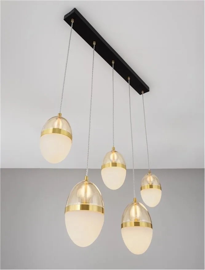 Lustra cu 5 pendule LED design modern Egna