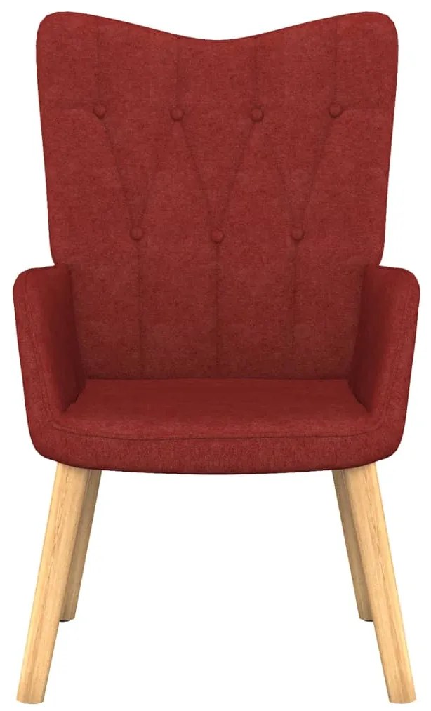 327531 vidaXL Scaun de relaxare, roșu vin, material textil
