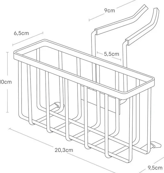 Suport pentru burete suspendat din metal – YAMAZAKI