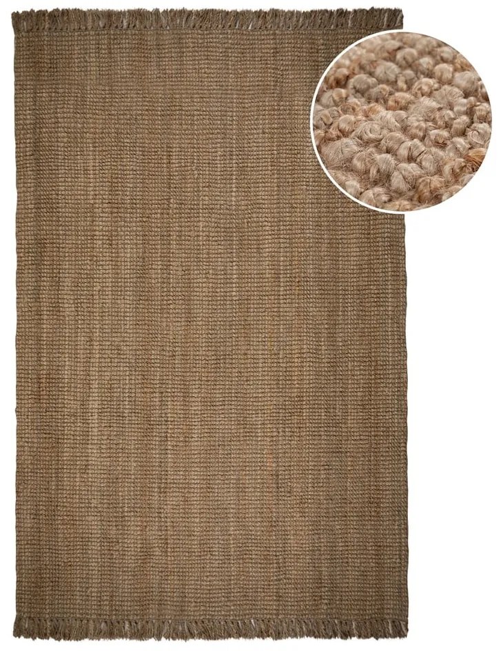 Covor din iută Flair Rugs Jute, 120 x 170 cm, maro