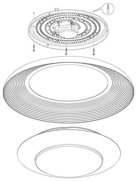 Eglo 98527 - Plafonieră LED dimabilă CANICOSA LED/24,5W/230V cu DO