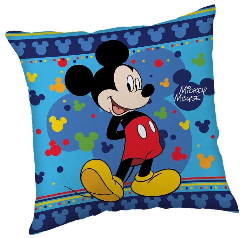 Pernă pentru copii din polar, fleece 40x40 cm Mickey "Blue" – Jerry Fabrics