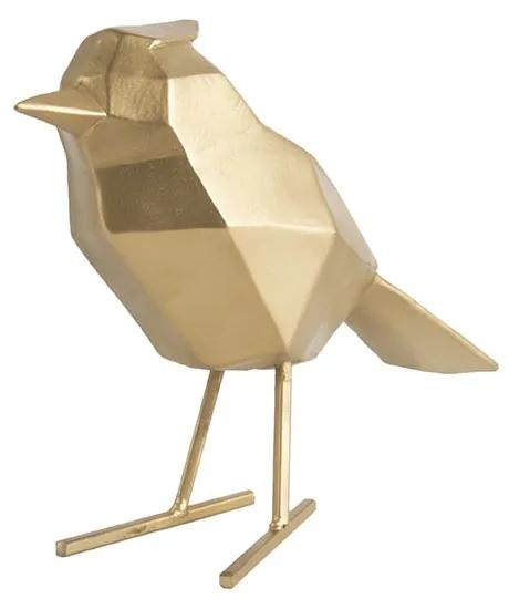 Statue bird large polyresin gold