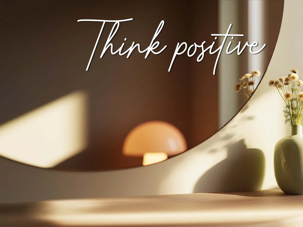 Autocolant pentru oglindă S16 – Think positive