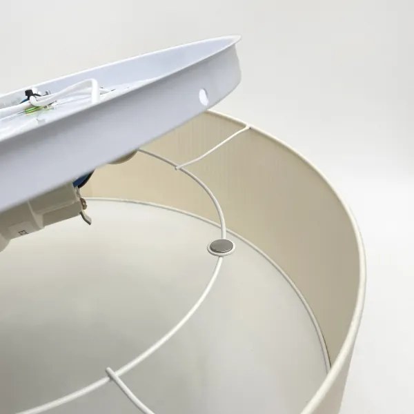 Plafonieră SIRJA PLISADO 4xE27/15W/230V, Ø 45 cm, crem