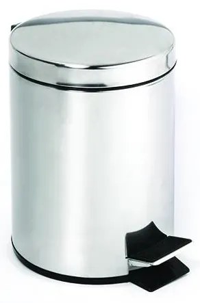 Coș de gunoi din inox 30 x 45 cm, argintiu