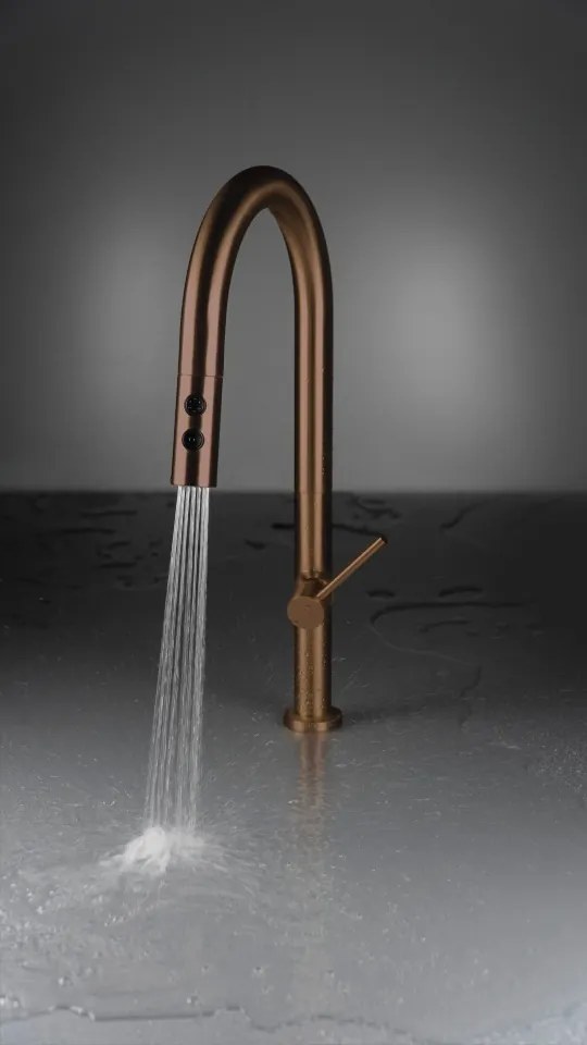 Olfato Baterie pentru bucătărie, cu pipă extractibilă - 2 Funcții BQO_C72M