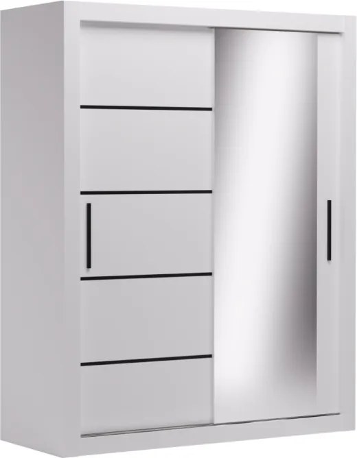 Dulap cu usi glisante 160x200 cm, Mox, ADRK Furniture (Culoare: Artisan)