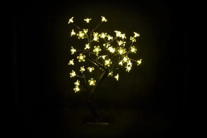 Iluminat decorativ cu LED - copac cu flori, alb cald