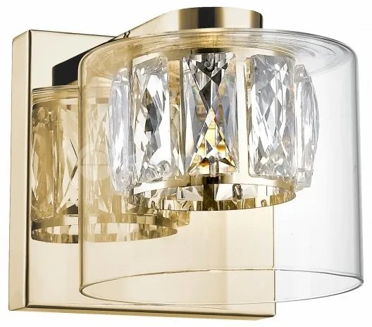 Aplica LED design modern GEM auriu W0389-01A-F7AC ZL