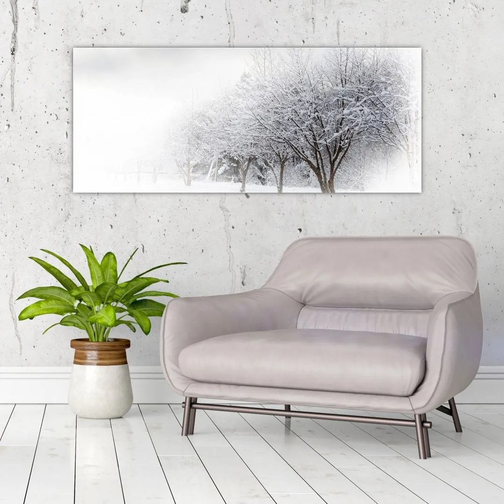 Tablou - Aleea de iarnă (120x50 cm)
