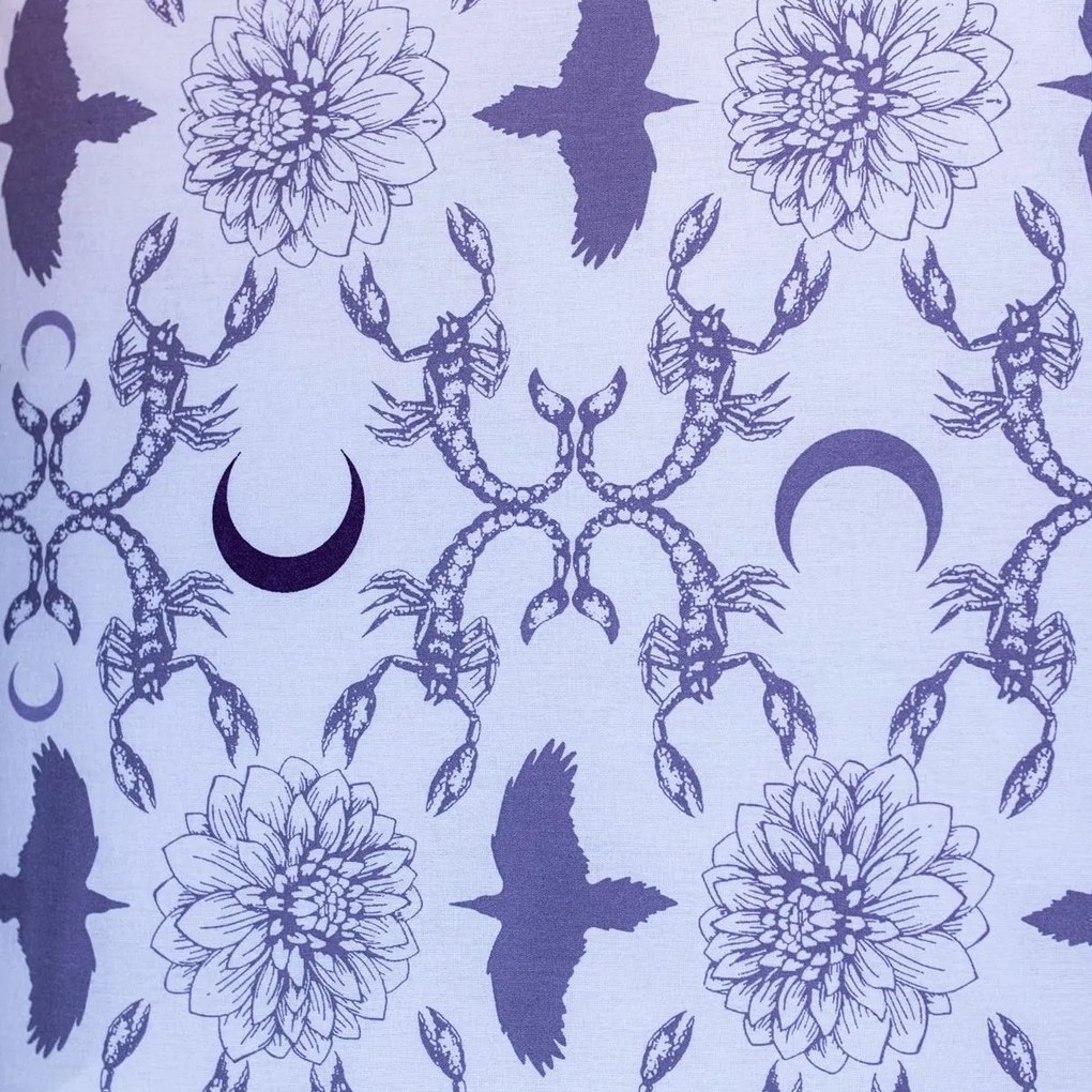 Jerry Fabrics Lenjerie de pat din bumbac MiercuriViolet, 140 x 200 cm, 70 x 90 cm