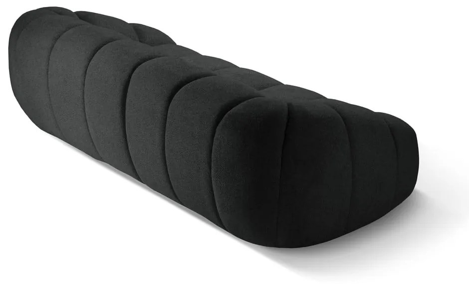 Canapea neagră 294 cm Diana – Micadoni