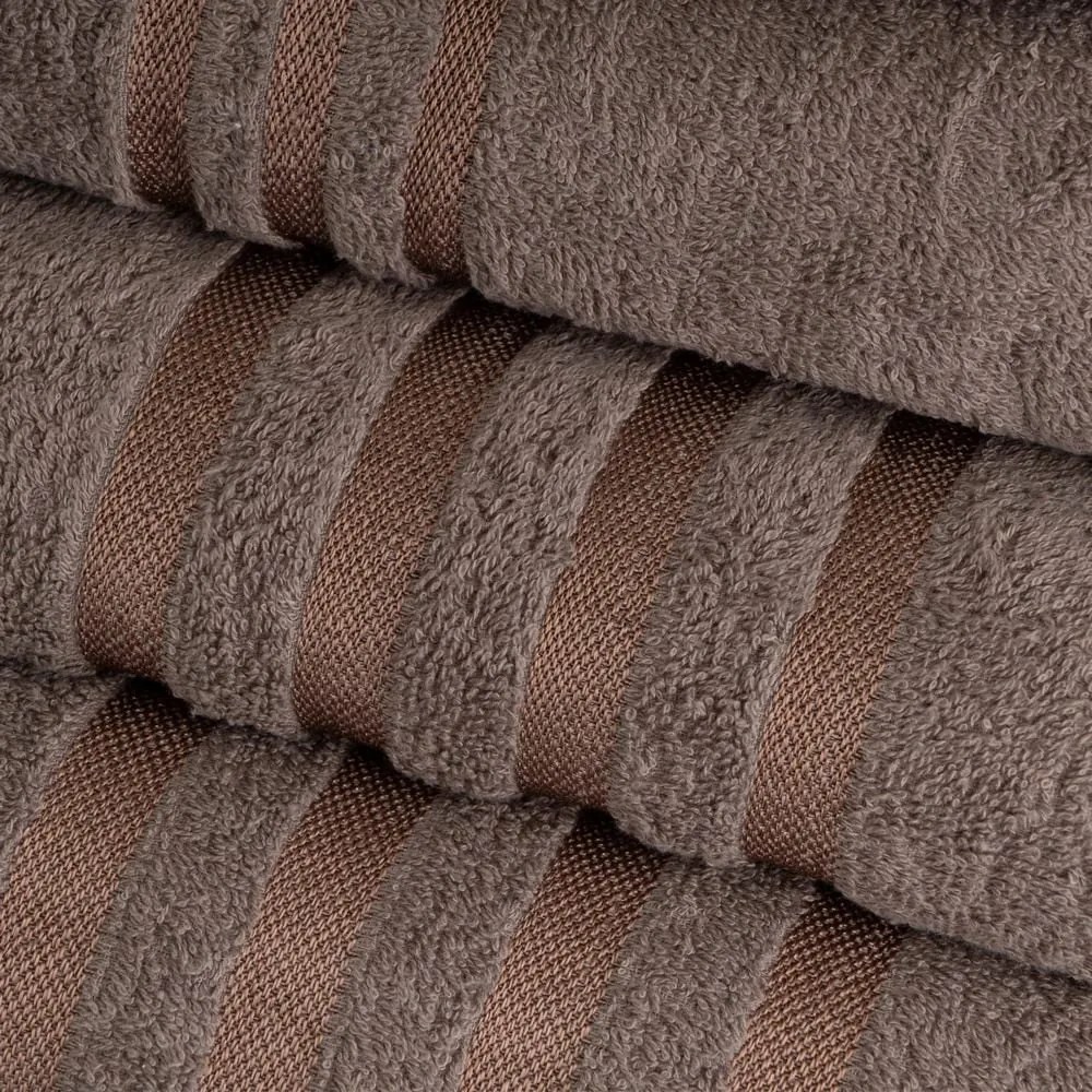 Prosop maro din bumbac din frotir 30x50 cm Simple – Casa Selección