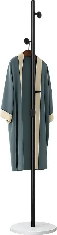 Cuier din metal ,culoare negru-alb,170x32 cm