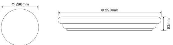 Globo 41003-20 - Plafonieră LED TARUG 1xLED/20W/230V