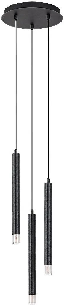 Lustra suspendata stil minimalist Ramira 3L negru