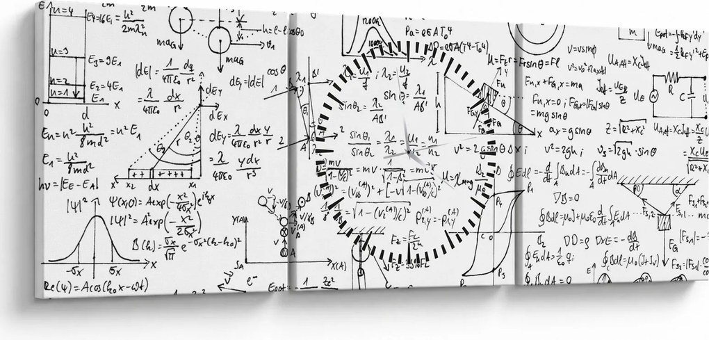 Tablou - Formule (cu ceas) (90x30 cm)