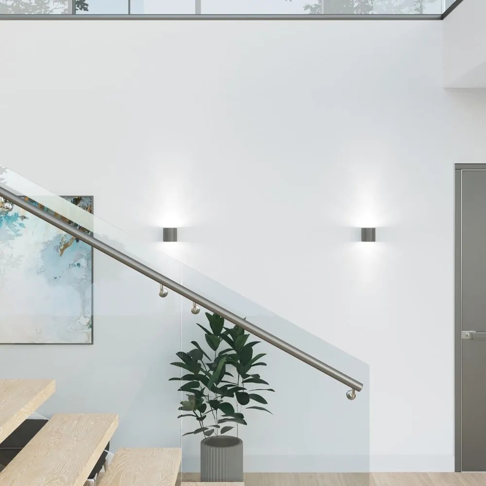 Spot gri închis ø 10 cm Roda – Sollux