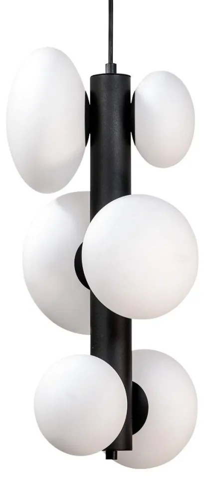 Lustra moderna cu 6 surse de lumina Omi negru
