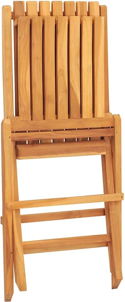 vidaXL Scaune de grădină pliante, 6 buc., 47x47x89 cm, lemn masiv tec