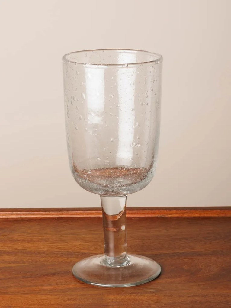 Pahar de vin, din sticla, H18 cm, Bubbles