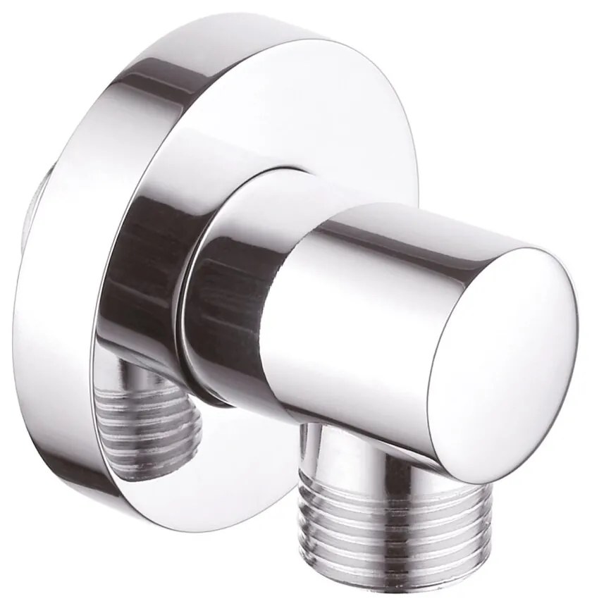 Cot de iesire dus Invena rotund crom lucios