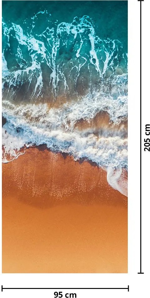 Fototapet pentru ușă - Plaja maritimă (95x205cm)