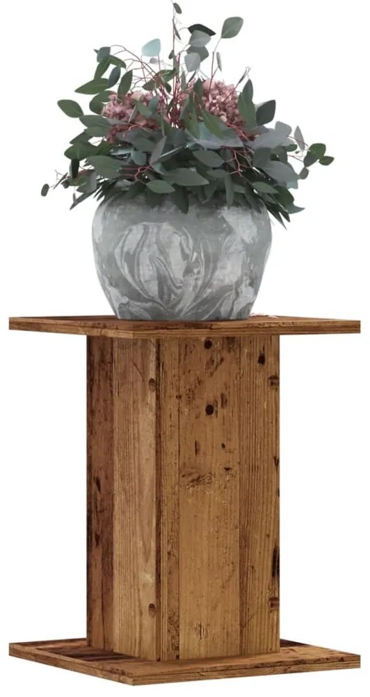 vidaXL Suporturi de plante 2 buc. lemn vechi 30x30x40cm lemn prelucrat