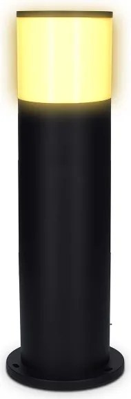 Nedis ZBLOP10RGBW - Lampă LED RGBW pentru exterior, dimabilă, 10 W, 230 V, IP65, Wi-Fi Tuya, neagră